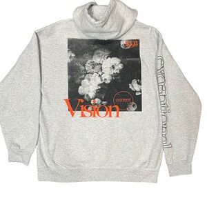 Topman Heather Gray Vision Hoodie